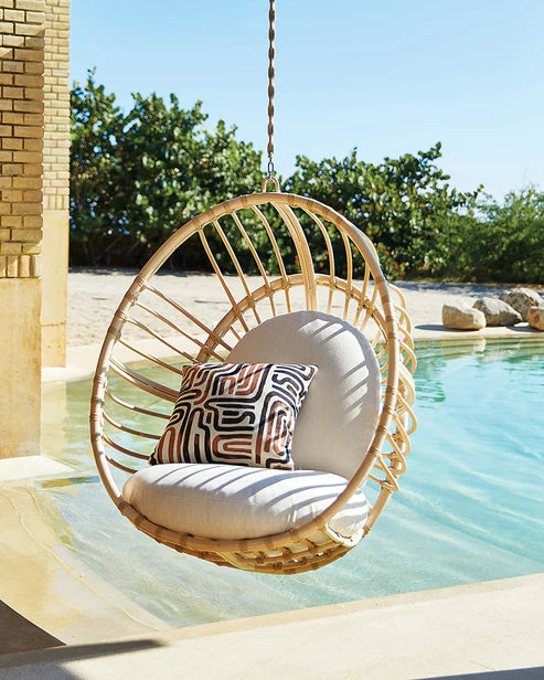 Solace Swing – Handwoven Bamboo Cocoon Chair