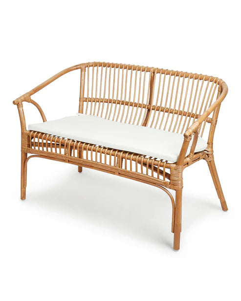 Verona Bench Sofa – Classic Bamboo 2-Seater