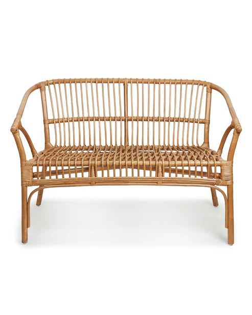 Verona Bench Sofa – Classic Bamboo 2-Seater