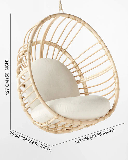 Solace Swing – Handwoven Bamboo Cocoon Chair