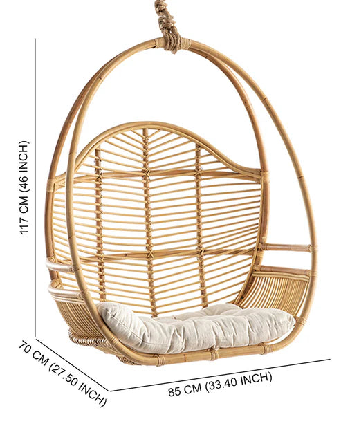 Santorini Nest Swing – Handwoven Bamboo Lounge Chair