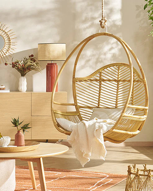 Santorini Nest Swing – Handwoven Bamboo Lounge Chair
