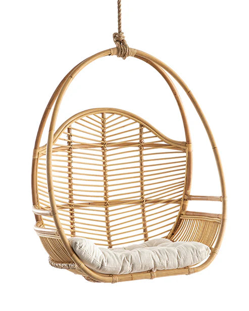 Santorini Nest Swing – Handwoven Bamboo Lounge Chair