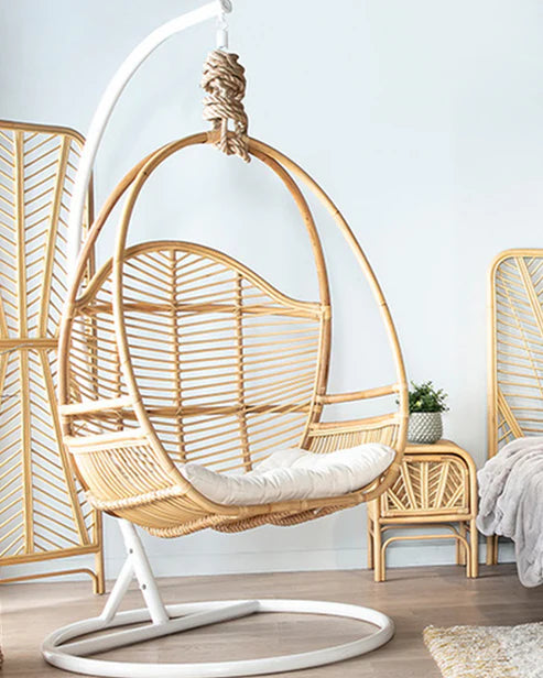 Santorini Nest Swing – Handwoven Bamboo Lounge Chair