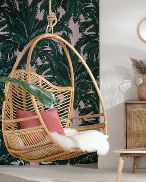 Santorini Nest Swing – Handwoven Bamboo Lounge Chair