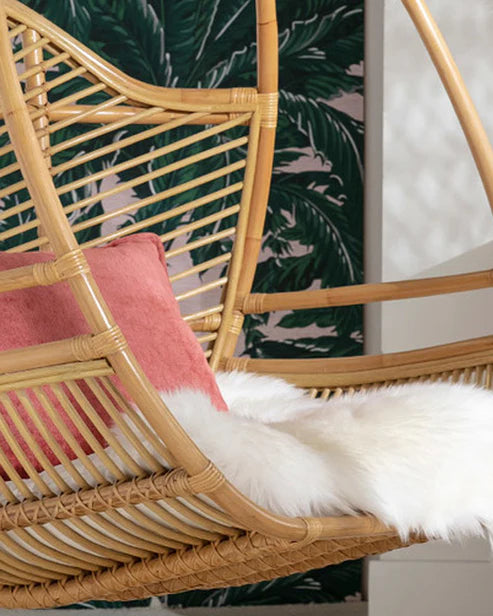 Santorini Nest Swing – Handwoven Bamboo Lounge Chair