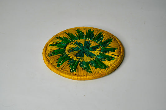Vannika Coaster – Handwoven Oversized Grass Mat (3 Variants)