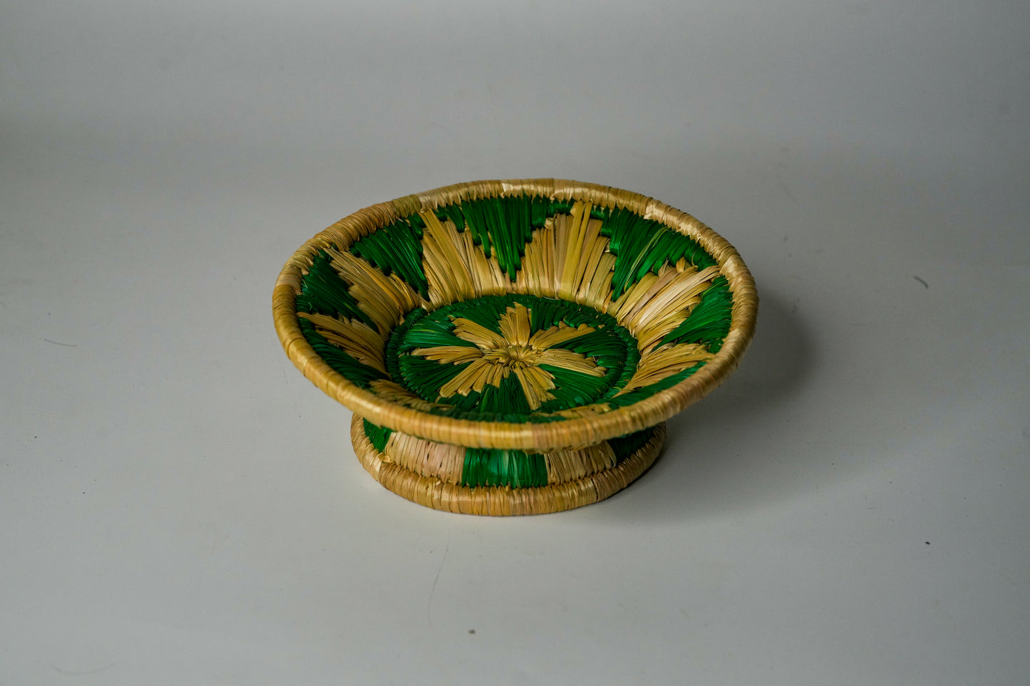 Shubhra Tokari – Decorative Handwoven Pedestal Basket