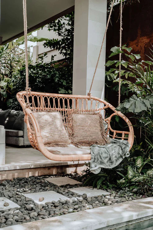 Bali Lounger – Handcrafted Double Seater Bamboo Swing