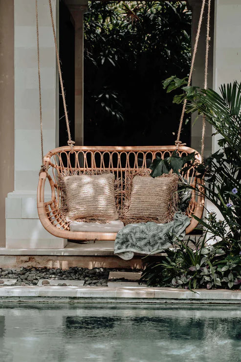 Bali Lounger – Handcrafted Double Seater Bamboo Swing