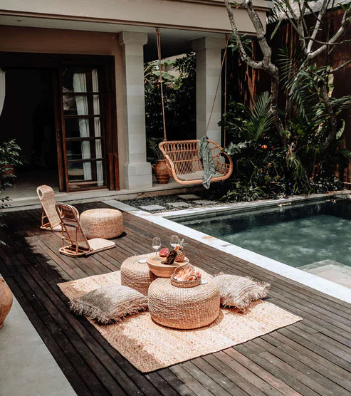 Bali Lounger – Handcrafted Double Seater Bamboo Swing
