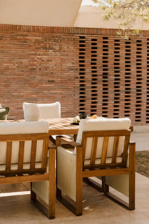 Dining Chair  Wood Finish - Woven