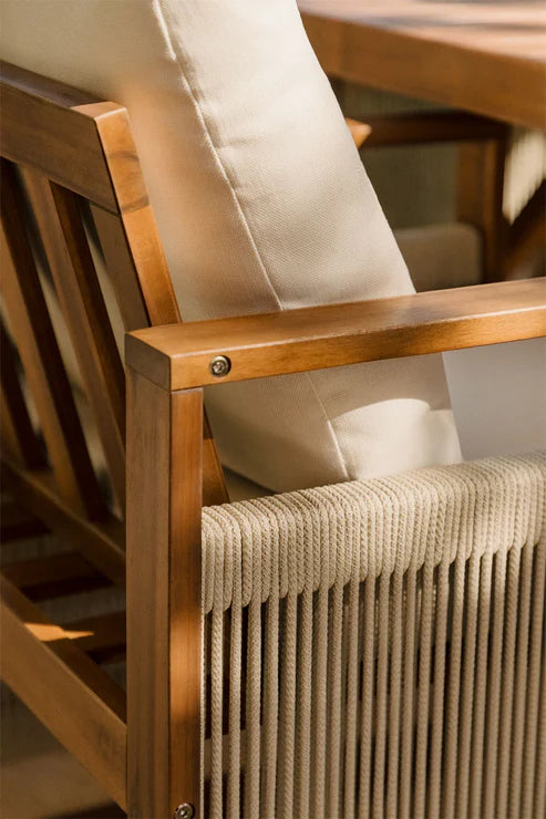 Dining Chair  Wood Finish - Woven