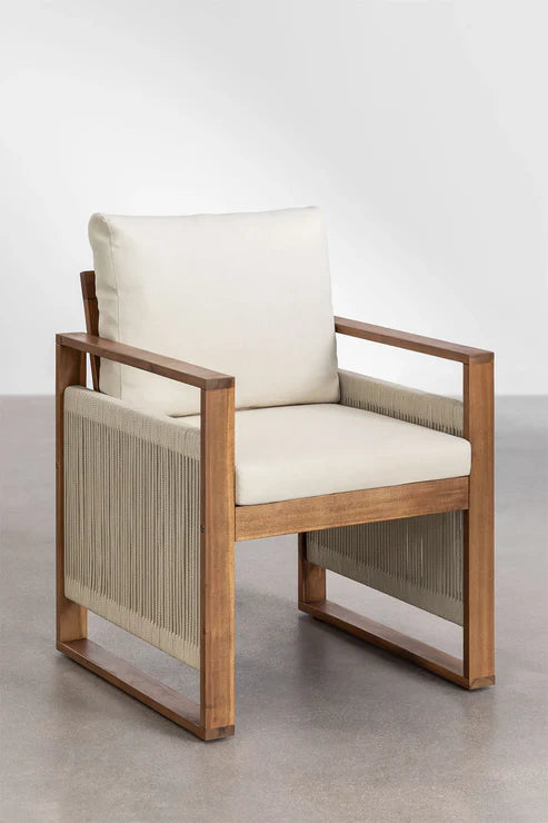 Dining Chair  Wood Finish - Woven