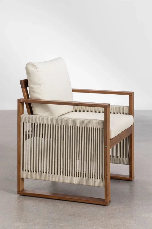 Dining Chair  Wood Finish - Woven