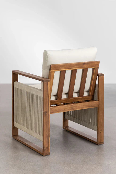 Dining Chair  Wood Finish - Woven