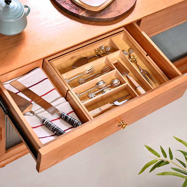 Adjustable Bamboo Drawer Organiser