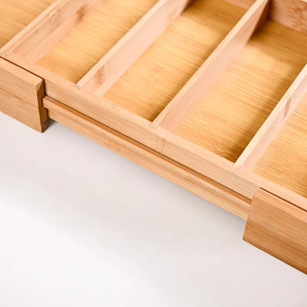 Adjustable Bamboo Drawer Organiser
